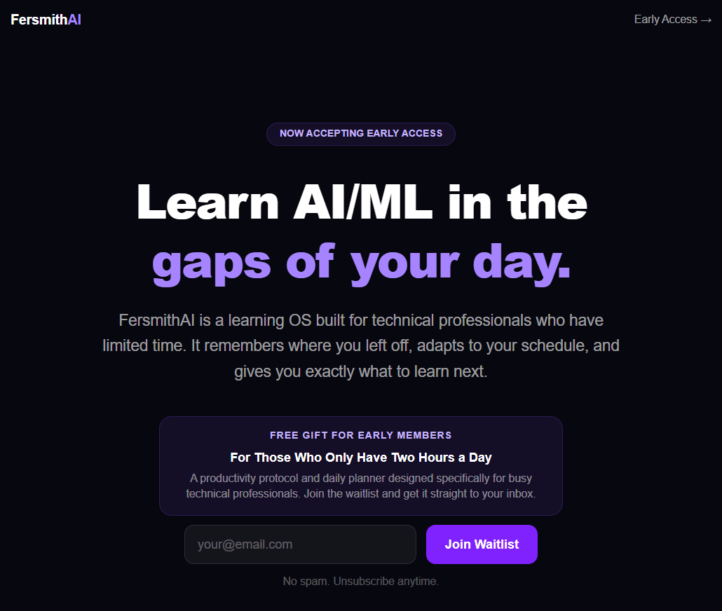 FersmithAI Waitlist